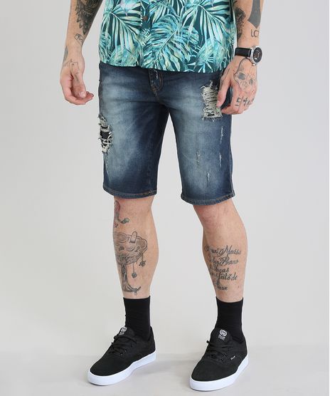 Bermuda-Jeans-Reta-Destroyed-Azul-Escuro-8766941-Azul_Escuro_1