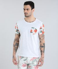 Camiseta-com-Bolso-Estampado-Floral-Cinza-Mescla-Claro-8839031-Cinza_Mescla_Claro_1