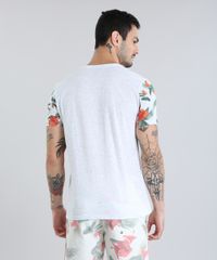 Camiseta-com-Bolso-Estampado-Floral-Cinza-Mescla-Claro-8839031-Cinza_Mescla_Claro_2