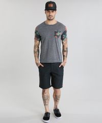 Camiseta-com-Bolso-Estampado-Floral-Cinza-Mescla-Escuro-8839031-Cinza_Mescla_Escuro_3