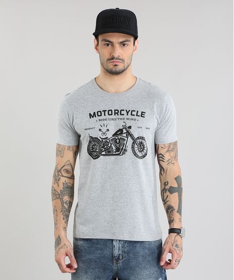 Camiseta--Motorcycle--Cinza-Mescla-Claro-8764454-Cinza_Mescla_Claro_1