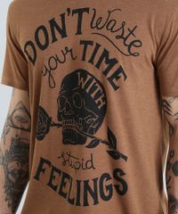 Camiseta--Don-t-Waste-Your-Time--Caramelo-8758211-Caramelo_4