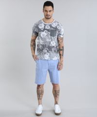 Camiseta-Estampada-Floral-com-Bolso-Cinza-8712560-Cinza_3