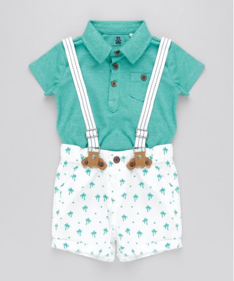 Conjunto-de-Polo-Verde-Agua---Bermuda-Estampada-de-Coqueiros-com-Suspensorio-Off-White-8700216-Off_White_1