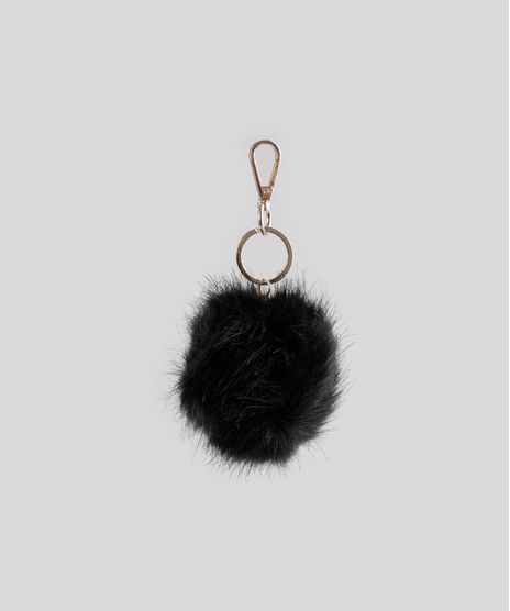 Chaveiro-de-Pompom-Preto-8729683-Preto_1