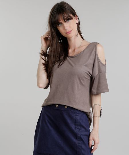 Blusa-Open-Shoulder-em-Suede-Kaki-8808199-Kaki_1 Blusa-Open-Shoulder-em-Suede-Kaki-8808199-Kaki_1