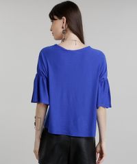 Blusa-Texturizada-com-Lace-Up-Azul-Royal-8831251-Azul_Royal_2