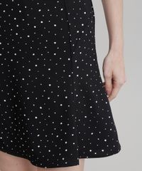 Saia-Evase-Estampada-de-Poa-Preta-8726115-Preto_4