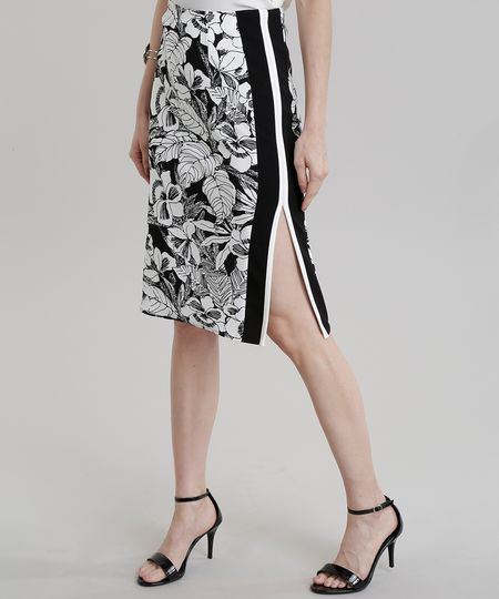 Saia-Lapis-Estampada-Floral-com-Recortes-Preta-8729144-Preto_1