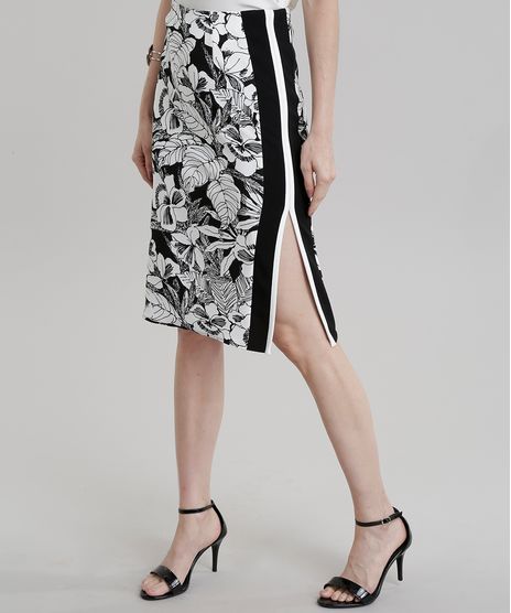 Saia-Lapis-Estampada-Floral-com-Recortes-Preta-8729144-Preto_1
