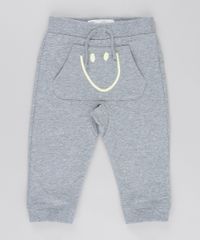 Calca-Smile-em-Moletom-de-Algodao---Sustentavel-Cinza-Mescla-8674286-Cinza_Mescla_1