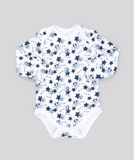 Body-Estampado-Mickey-em-Algodao---Sustentavel-Branco-8648171-Branco_1