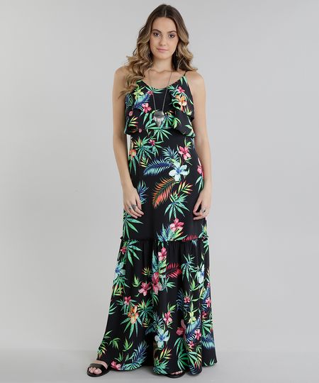 Vestido-Longo-estampado-Floral-com-Babado-Preto-8717668-Preto_1 Vestido-Longo-estampado-Floral-com-Babado-Preto-8717668-Preto_1