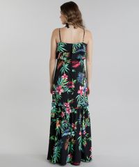 Vestido-Longo-estampado-Floral-com-Babado-Preto-8717668-Preto_2
