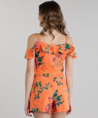 Macaquinho-Open-Shoulder-Estampado-Floral-em-Laise-Laranja-8695740-Laranja_2