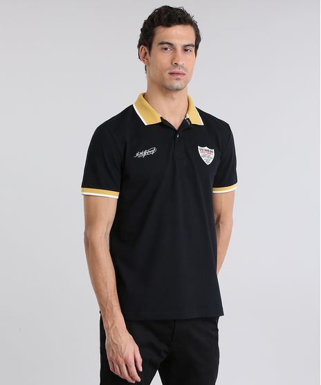 Polo-Guinness-em-Piquet-com-Bordado-Preta-8781830-Preto_1
