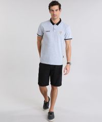 Polo-Guinness-em-Piquet-com-Bordado-Cinza-Mescla-8781830-Cinza_Mescla_3