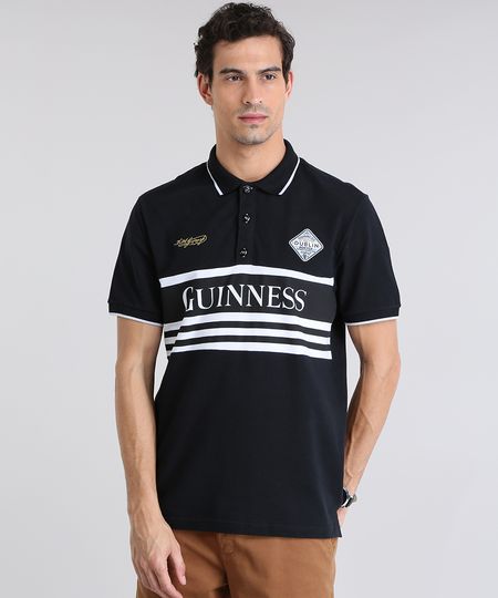 Polo-Guinness-em-Piquet-com-Patch-Preta-8781843-Preto_1