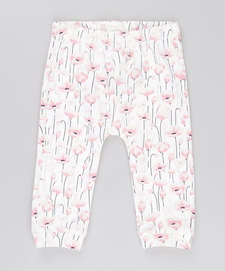 Calca-Estampada-Floral-em-Moletom-de-Algodao---Sustentavel-Off-White-8695642-Off_White_1