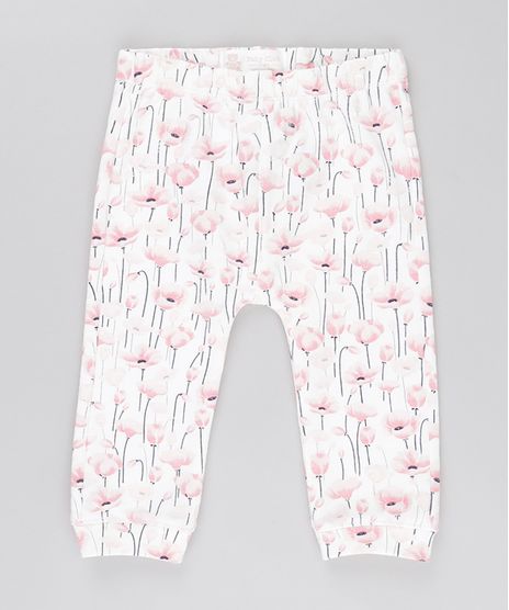 Calca-Estampada-Floral-em-Moletom-de-Algodao---Sustentavel-Off-White-8695642-Off_White_1