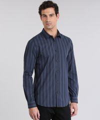 Camisa-Slim-Listrada-Chumbo-8635658-Chumbo_1