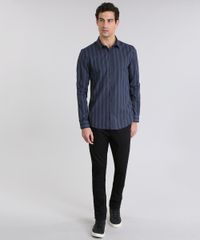 Camisa-Slim-Listrada-Chumbo-8635658-Chumbo_3