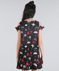 Vestido-Open-Shoulder-Estampado-em-Piquet-Preto-8682640-Preto_2