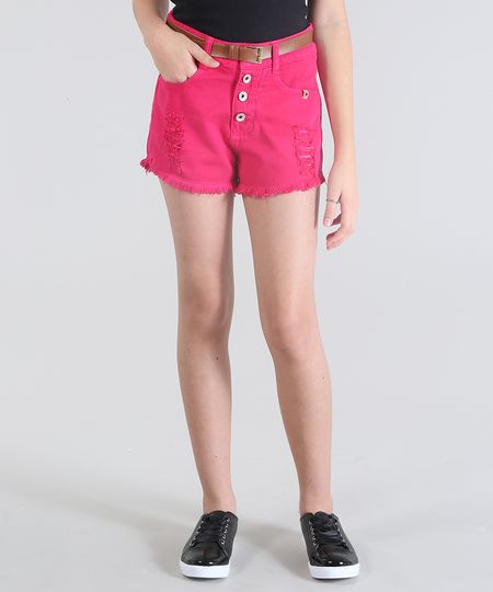 Short-Destroyed-com-Cinto-Pink-8798717-Pink_1 Short-Destroyed-com-Cinto-Pink-8798717-Pink_1