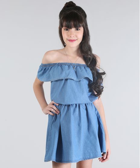 Vestido-Jeans-Ombro-a-Ombro-Azul-Medio-8558789-Azul_Medio_1