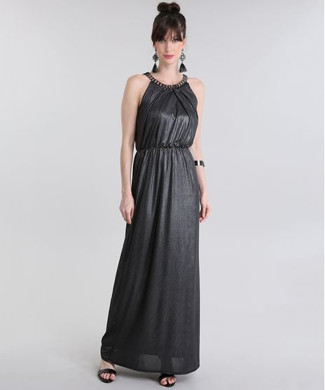 Vestido-Longo-com-Corrente-e-Lurex-Preto-8745431-Preto_1