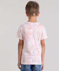 Camiseta-Estampada-de-Folhagens-com-Bolso-Coral-8799255-Coral_2