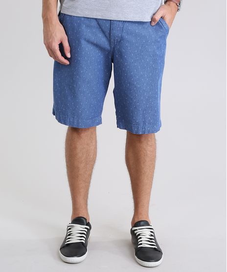 Bermuda-Jeans-Reta-Estampada-de-Ancoras-com-Cinto-Azul-Medio-8766981-Azul_Medio_1