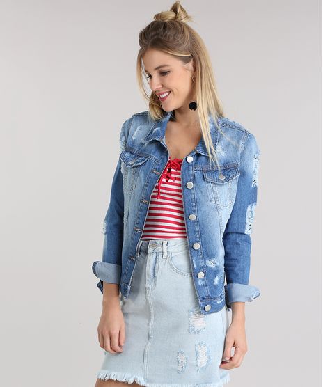Jaqueta-Jeans-Destroyed-com-Bordado-Azul-Medio-8789438-Azul_Medio_1