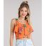Regata-Cropped-Estampada-Floral-em-Laise-Laranja-8695753-Laranja_1
