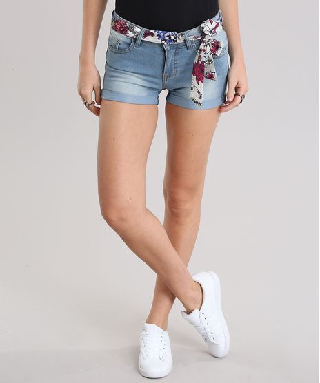 Short-Jeans-Reto-com-Faixa-Estampada-Floral-Azul-Claro-8841262-Azul_Claro_1