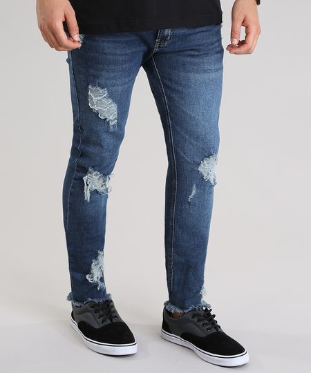 Calca-Jeans-Skinny-Cropped-Destroyed-Azul-Medio-8761877-Azul_Medio_1 Calca-Jeans-Skinny-Cropped-Destroyed-Azul-Medio-8761877-Azul_Medio_1