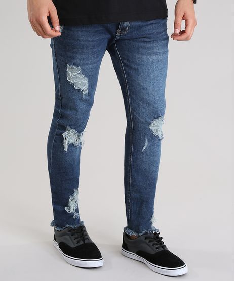 Calca-Jeans-Skinny-Cropped-Destroyed-Azul-Medio-8761877-Azul_Medio_1