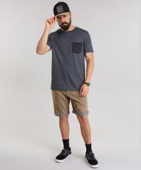 Camiseta-com-Bolso-Estampado-de-Coqueiros-Cinza-Mescla-Escuro-8788282-Cinza_Mescla_Escuro_3