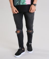 Calca-Jeans-Super-Skinny-Destroyed-Preta-8762236-Preto_1 Calca-Jeans-Super-Skinny-Destroyed-Preta-8762236-Preto_1