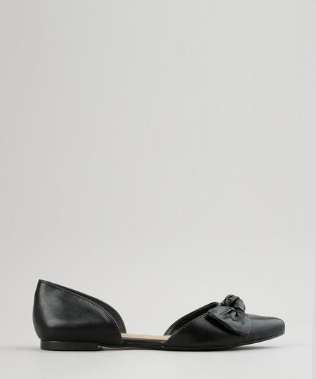 Sapatilha-Bico-Fino-com-Laco-Preta-8829586-Preto_1 Sapatilha-Bico-Fino-com-Laco-Preta-8829586-Preto_1