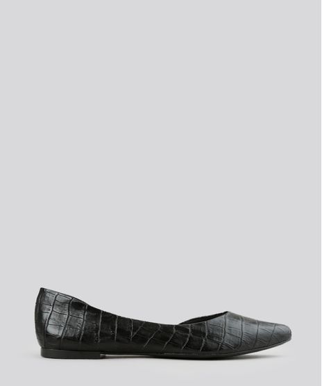 Sapatilha-Bico-Fino-Texturizada-Preta-8829815-Preto_1