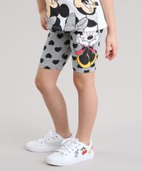 Bermuda-Minnie-Estampada-de-Coracoes-com-Glitter-Cinza-Mescla-8764404-Cinza_Mescla_1