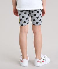 Bermuda-Minnie-Estampada-de-Coracoes-com-Glitter-Cinza-Mescla-8764404-Cinza_Mescla_2