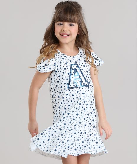 Vestido-Open-Shoulder-Estampado-de-Estrelas-com-Paetes-Branco-8719826-Branco_1