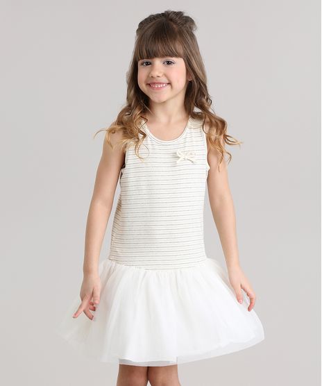 Vestido-Listrado-com-Lurex-e-Tule-Bege-Claro-8827343-Bege_Claro_1