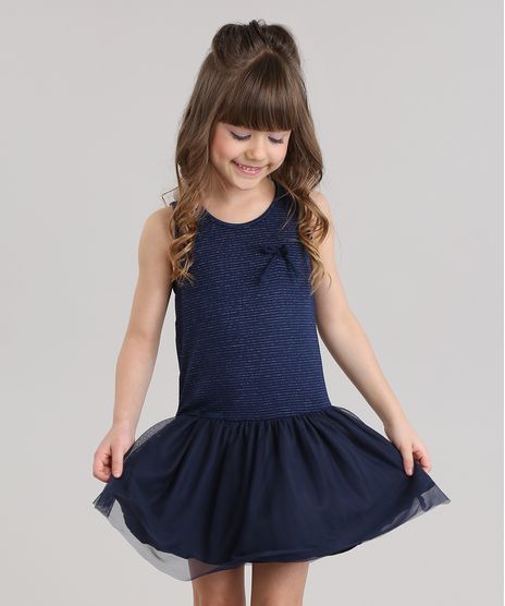 Vestido-Listrado-com-Lurex-e-Tule-Azul-Marinho-8829137-Azul_Marinho_1