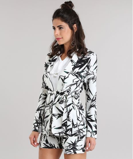 Blazer-Estampado-de-Folhagem-com-Faixa-Off-White-8733308-Off_White_1