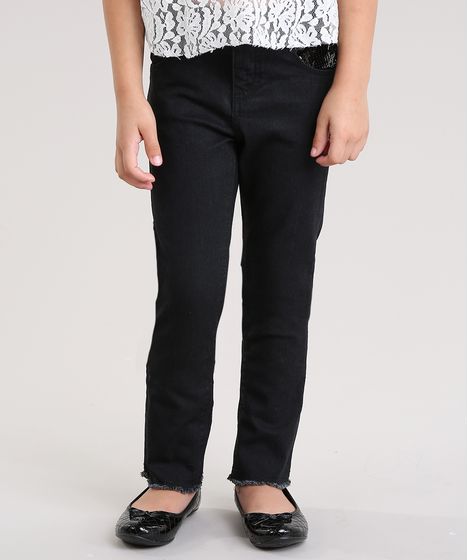 calça com paete preta