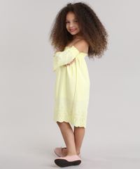 Vestido-Ombro-a-Ombro-com-Laise-Amarelo-8678537-Amarelo_3