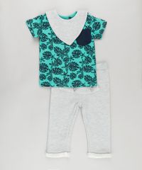 Conjunto-de-Camiseta-Verde-Agua---Calca---Babador-em-Moletom-de-Algodao---Sustentavel-Cinza-Mescla-8702058-Cinza_Mescla_1